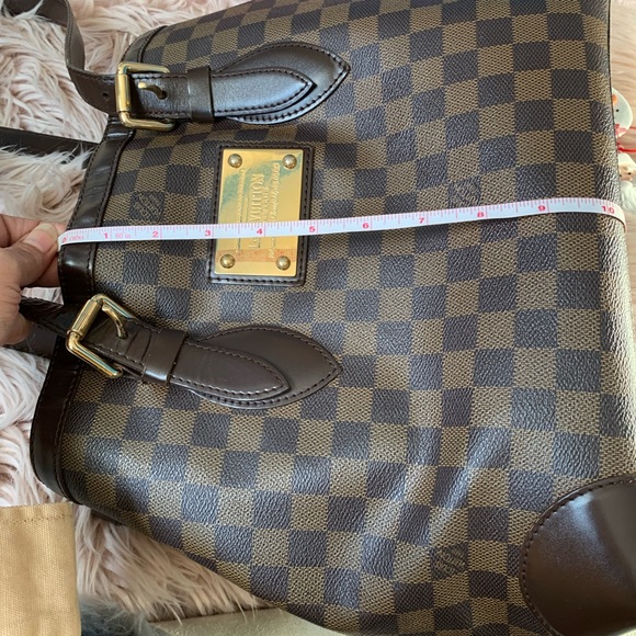 Authentic Louis Vuitton Hampstead MM medium Damier Ebene bag - Picture 11 of 16
